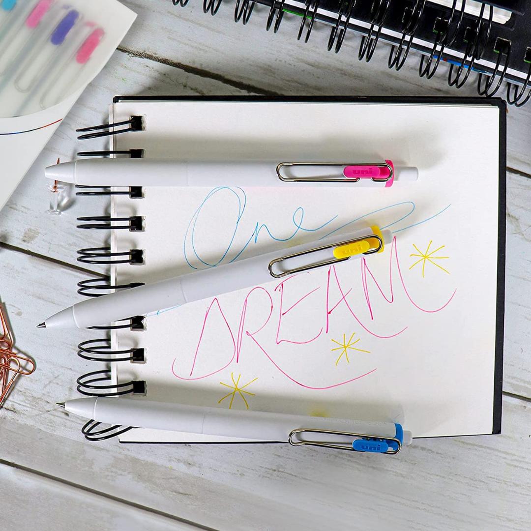 Uni-Ball One Gel Ink Color Pens-Pack Of 8