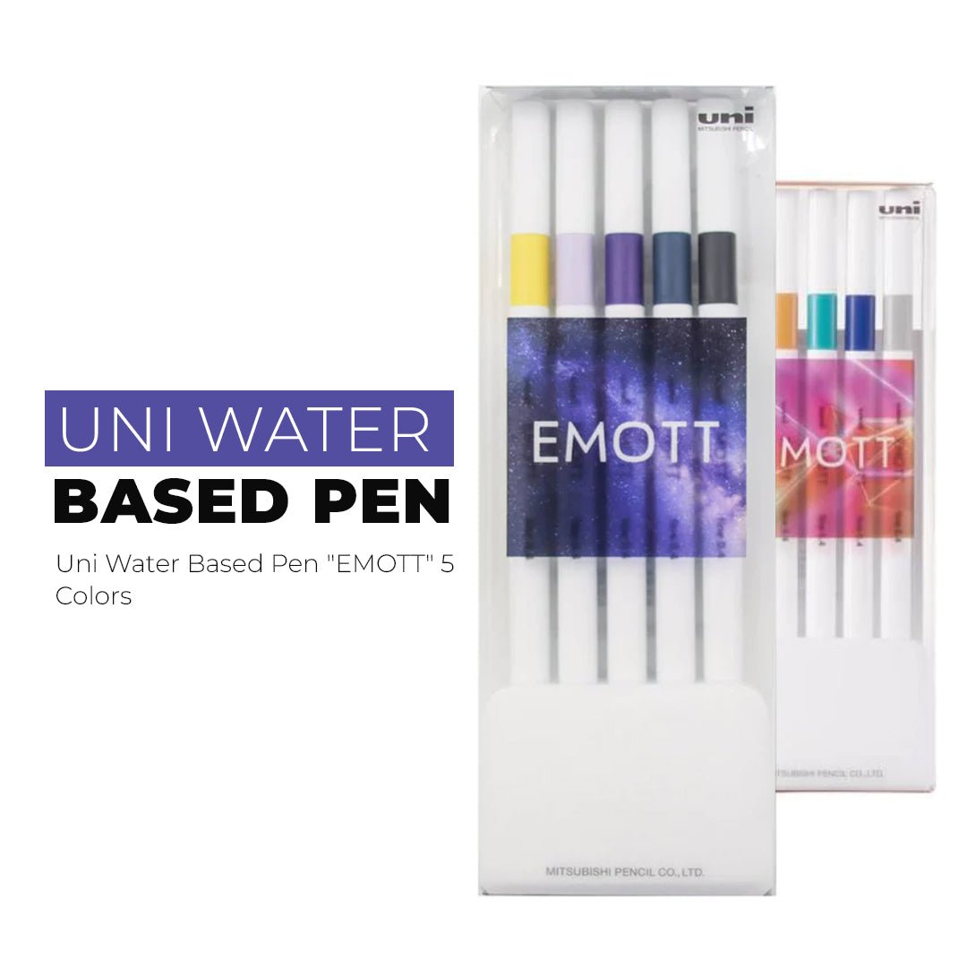 Uni Water Based Pen "EMOTT" 5 Colors