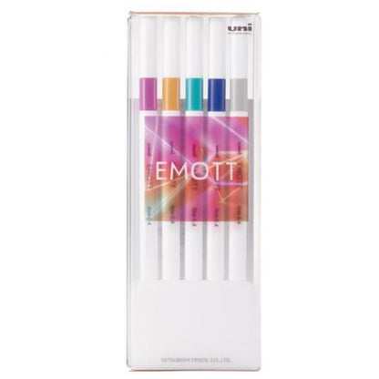 Uni Water Based Pen "EMOTT" 5 Colors