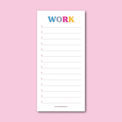 Work | To Do Pad