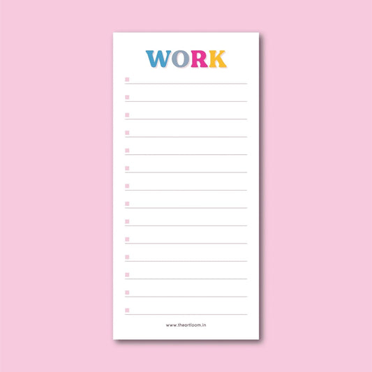 Work | To Do Pad
