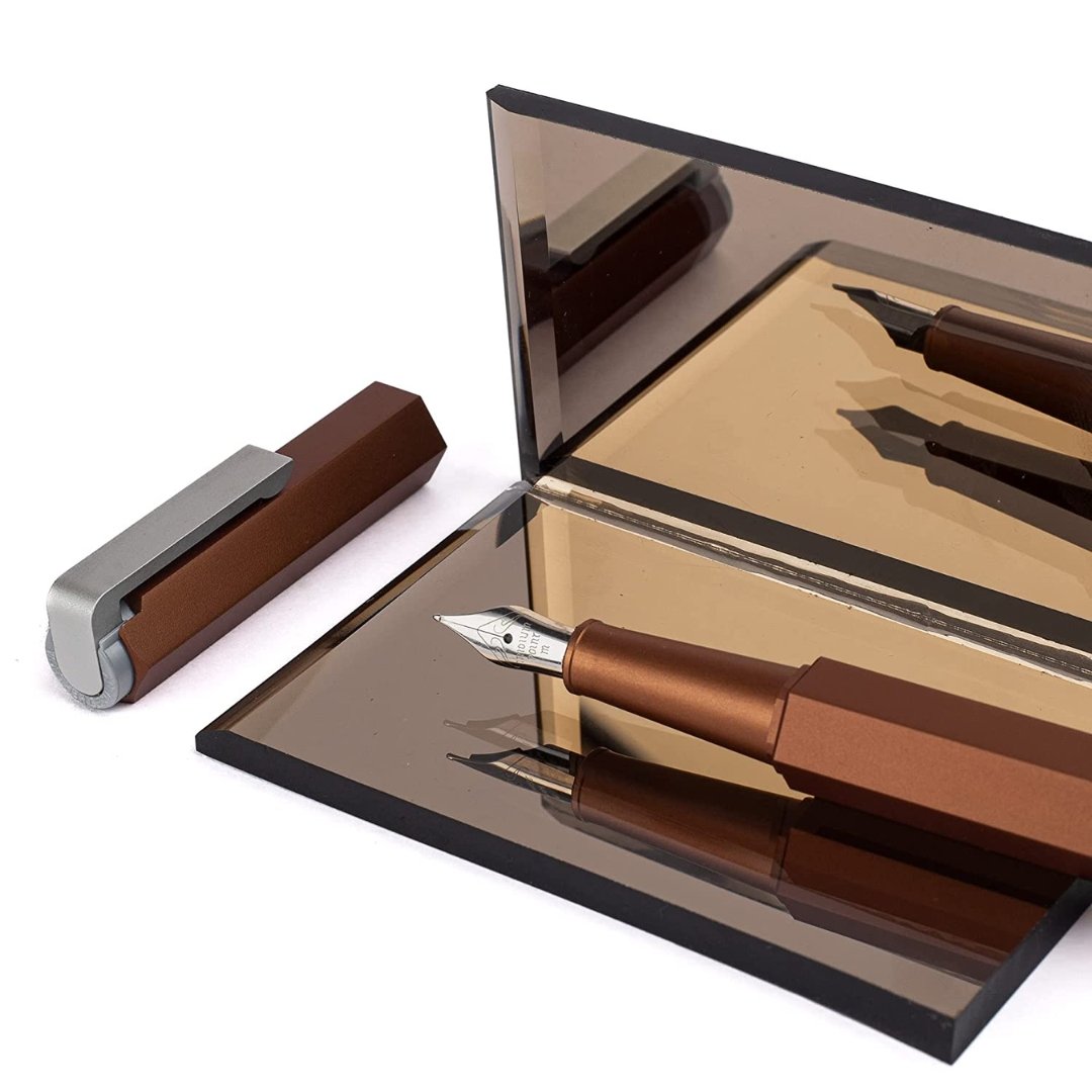 Worther Compact Mocca Brown Aluminum Fountain Pen