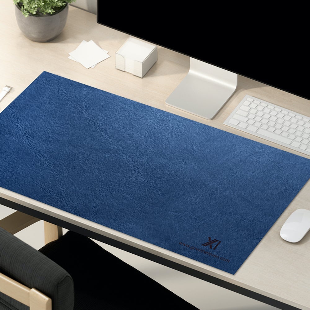 XI Eleven Deskpad - Navy Blue & Cherry