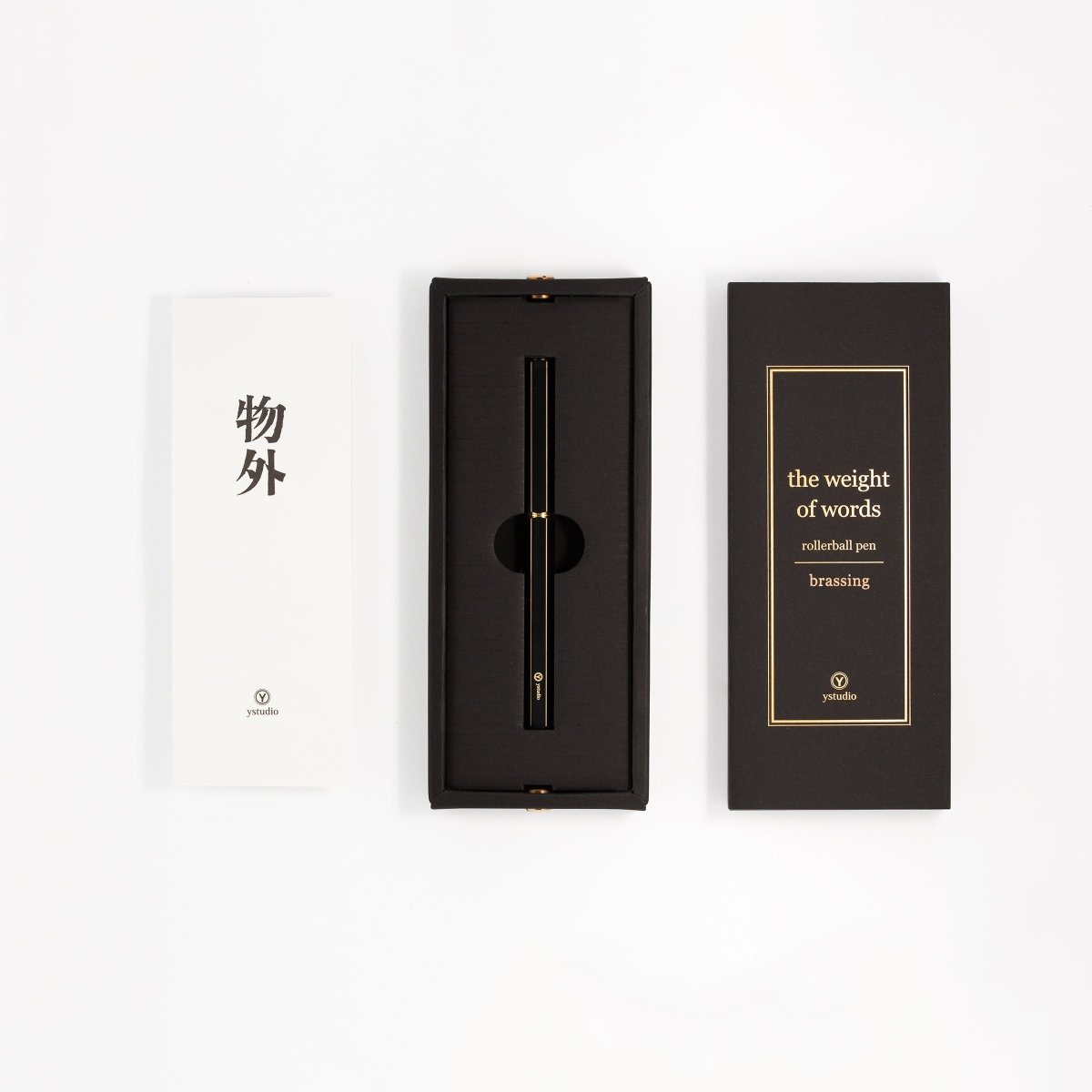 Ystudio Classic Revolve Black Rollerball Pen
