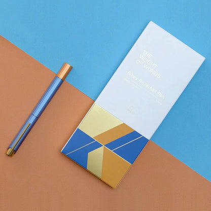 Ystudio Glamour Series Evolve Bihex Blue Gin Rollerball Pen