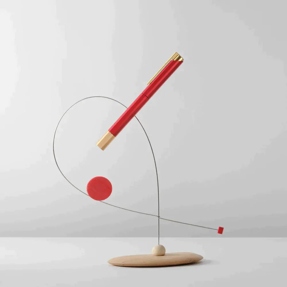 Ystudio Glamour Series Evolve Bihex Marsala Rollerball Pen