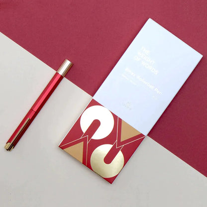 Ystudio Glamour Series Evolve Bihex Marsala Rollerball Pen