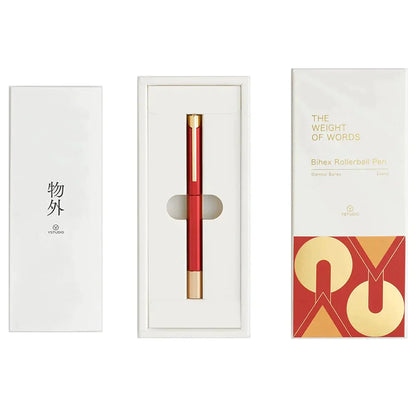 Ystudio Glamour Series Evolve Bihex Marsala Rollerball Pen