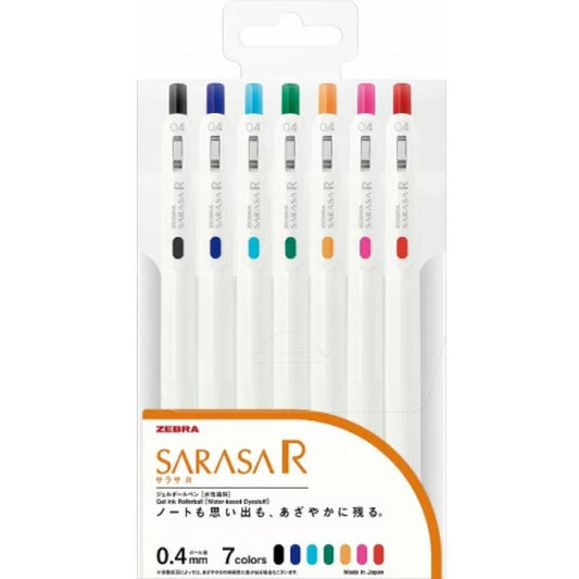 Zebara Sarasa Roller Ball Pen 0.4mm Pack Of 7