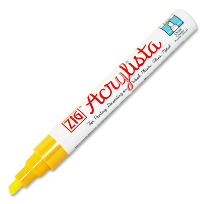 ZIG Acrylista Chisel Tip Permanet Marker, 6 mm