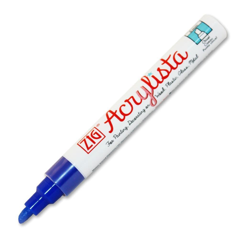 ZIG Acrylista Chisel Tip Permanet Marker, 6 mm
