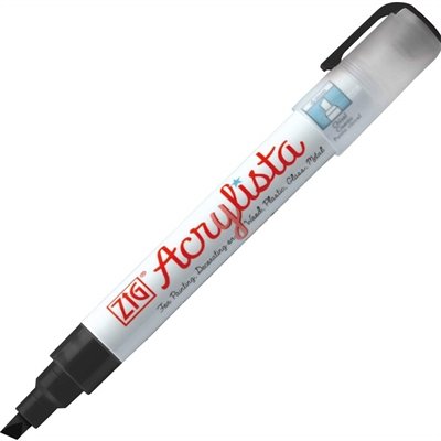 ZIG Acrylista Chisel Tip Permanet Marker, 6 mm