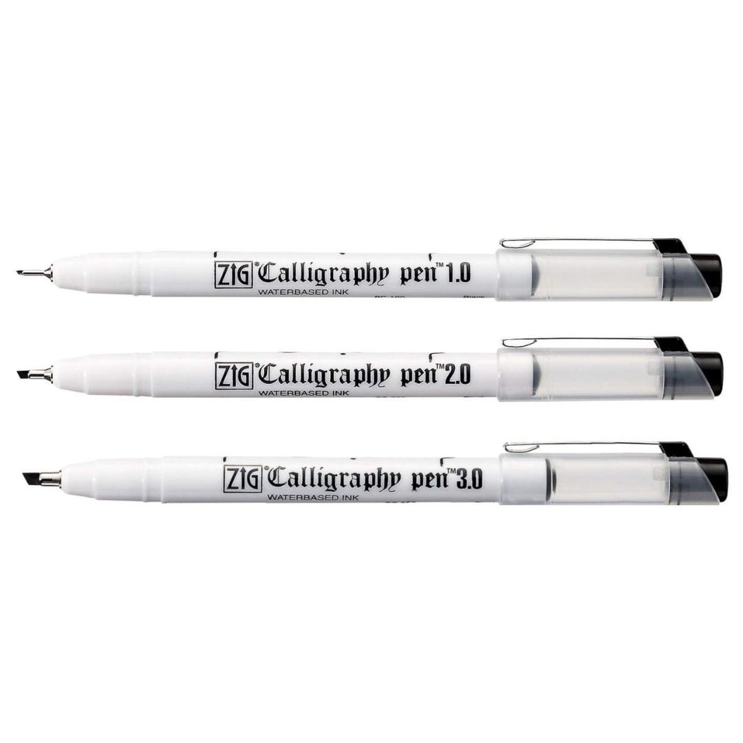 Zig Calligraphy Pens Pack Of 3