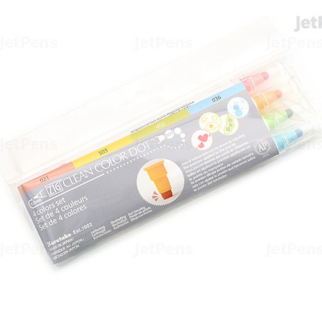 ZIG Clean Color Dot4 Color Set