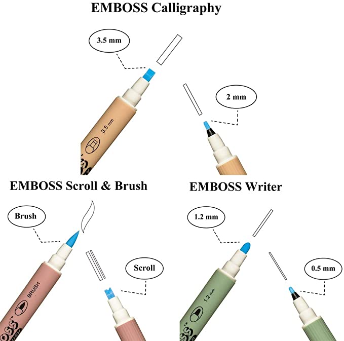 ZIG Emboss Assortment Set