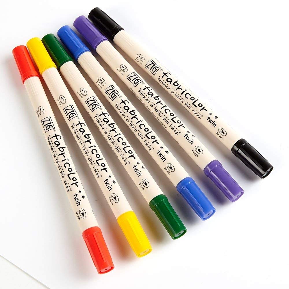 Zig Fabric Marker TC-4000/6V Marker, Assorted