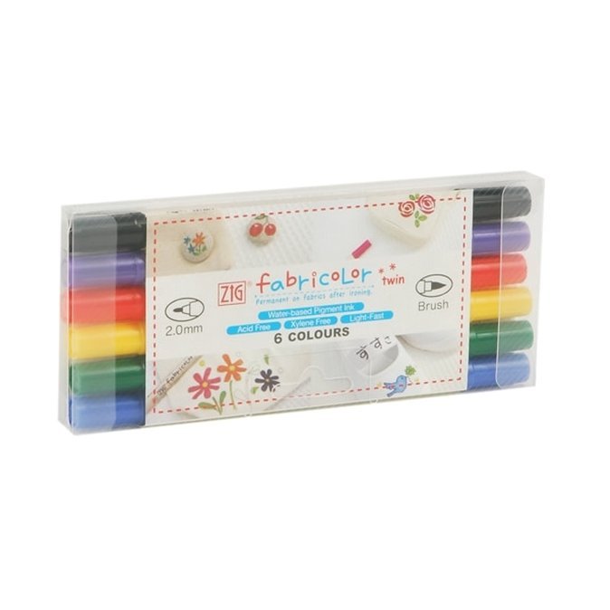 Zig Fabric Marker TC-4000/6V Marker, Assorted